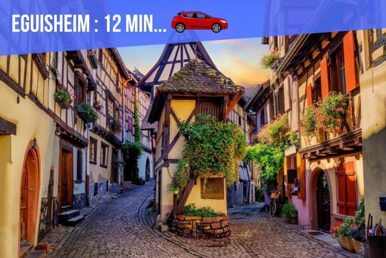 Le Red St Leon : Lit Queen Size * Wifi * Ideal Couple Colmar Exterior photo